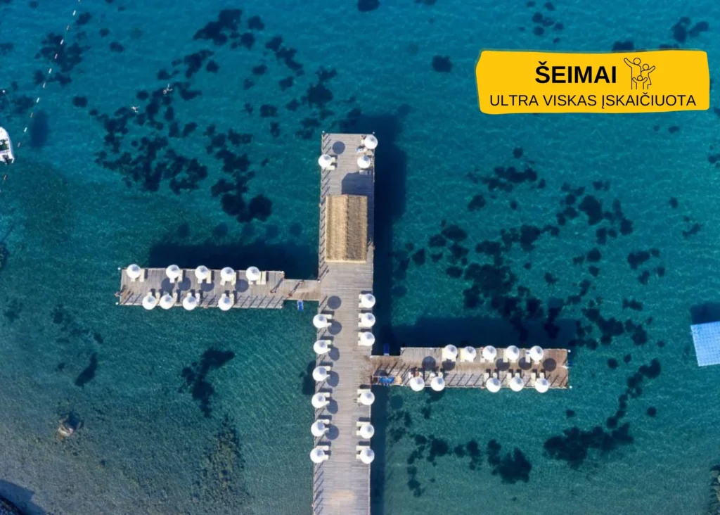 Kefaluka Resort 5★ prieplauka su poilsio zonomis