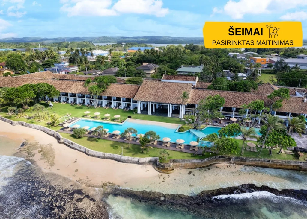 Anantaya Passikudah viešbutis Šri Lankoje su baseinu prie pat paplūdimio